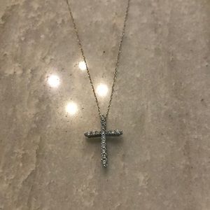 Diamond cross necklace!